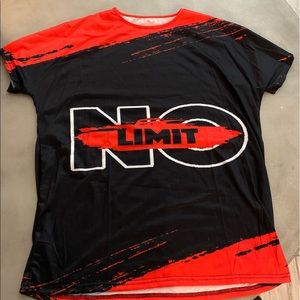Black “no limit” shirt